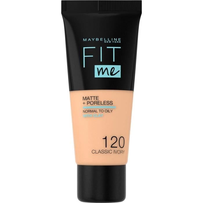 Fond de Teint MAYBELLINE Fit Me - 120 Beige Rosé - 30 ml