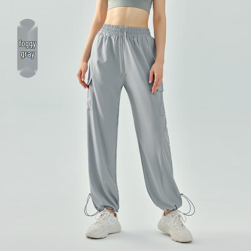 OLOMMjage Women s Loose Pocket Cargo Sport Pants S-XL