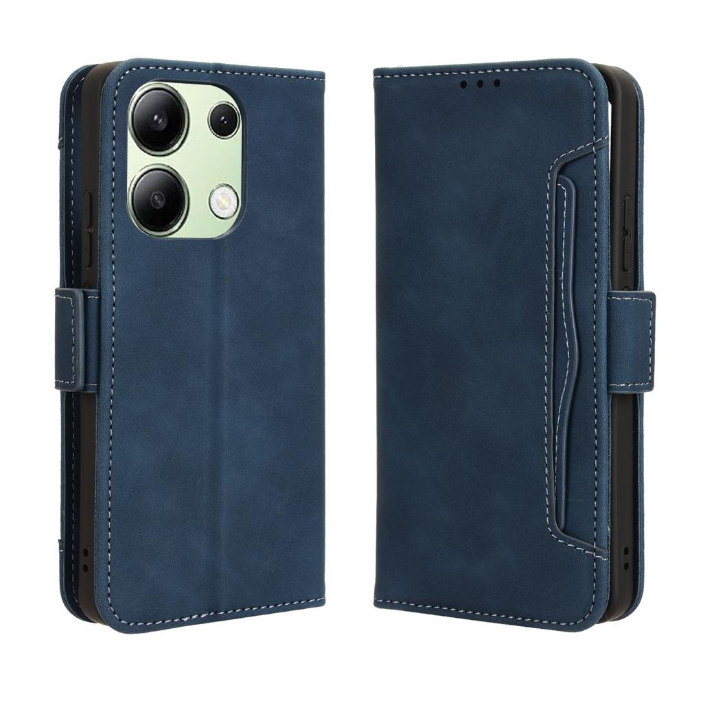 For Xiaomi Redmi Note 13 4G Leather Case Phone Cover with Multi Card Slots