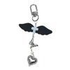 Handmade Beaded Phone Chain Wing Heart Bowknot Pendant Phone Chain Bag Charm Stylish Accessory for Fashion Enthusiasts