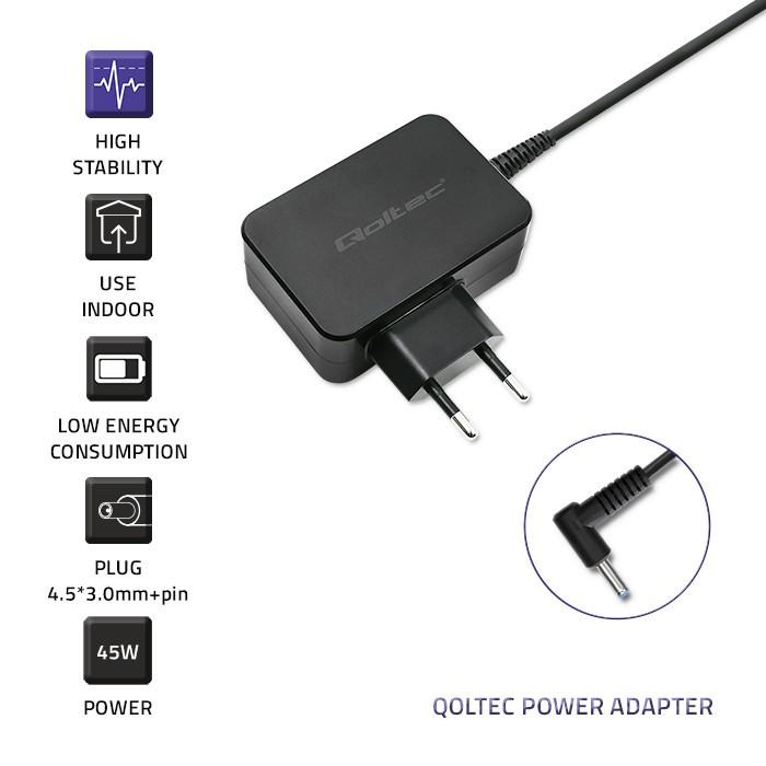 Napájecí adaptér pro ultrabook HP 45W