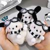 1Pc Diy Accessories Kawaii Sanrio Keychain Plush Pochacco Doll Anime Cartoon Bag Pendant Car Keyring Toy For Kid Gift