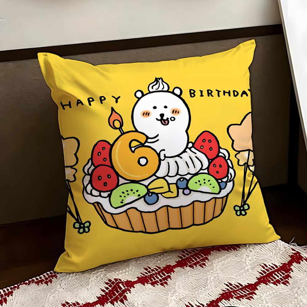 NNagano Cute BBear Cushion Cover Reversible Soft Durable Pillow Cover Home  Car MultiScene Use for Daily Comfort