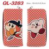Kirby Zip Long Wallet Anime Clutch Coin Purse Storage Bag Pink 1pcs