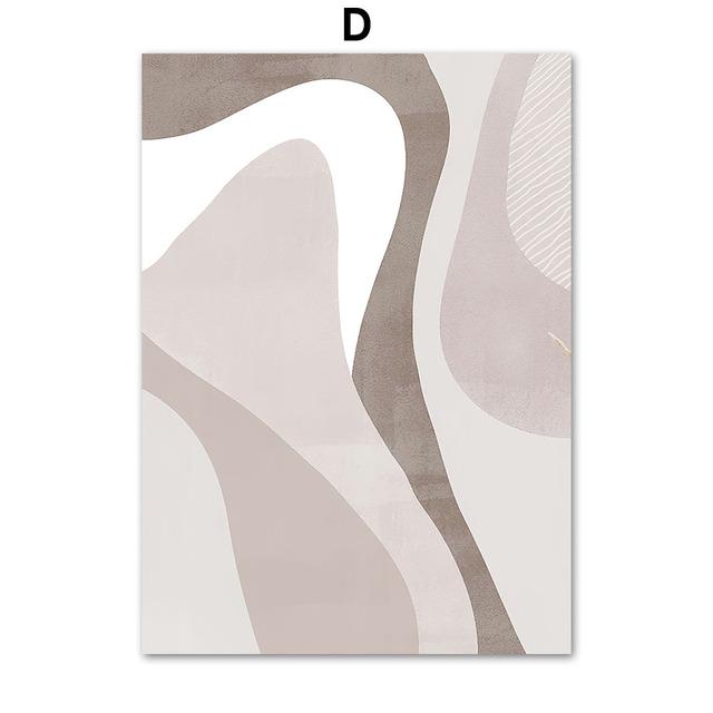 Stampe di poster da parete con forme geometriche minimaliste Boho, dipinti su tela nordici, quadri astratti, decorazioni per il soggiorno