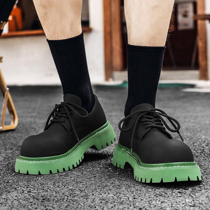 Fashion Designer style trendy men's and women's high-quality leather shoes  White men and women outdoors party Shoes Thick bottom