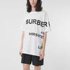 Burberry Drop Shoulder Sleeve T Shirt Women's White 80487481