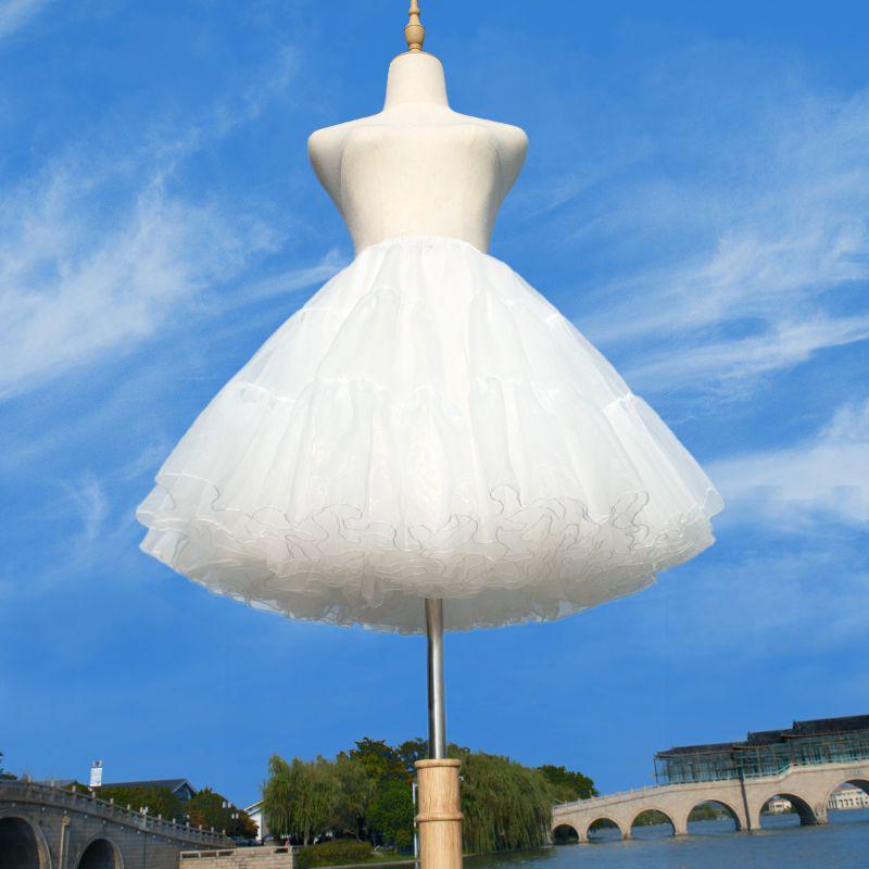 Petticoat Lolita Four-Layer Boneless Organza Puffy Cloud Underskirt