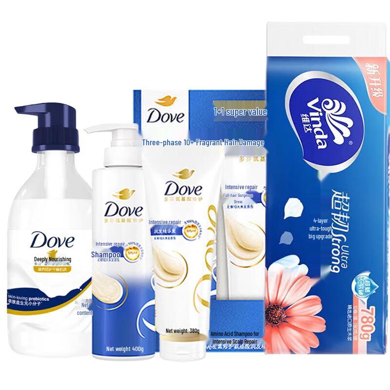 Dove Nourishing Hair & Body Care Value Set