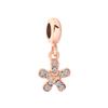 Rose Gold Series 925 Silver Cake Butterfly Cattle pendant Charm Bead Fit Bracelet Jewelry For Annversary Gifts