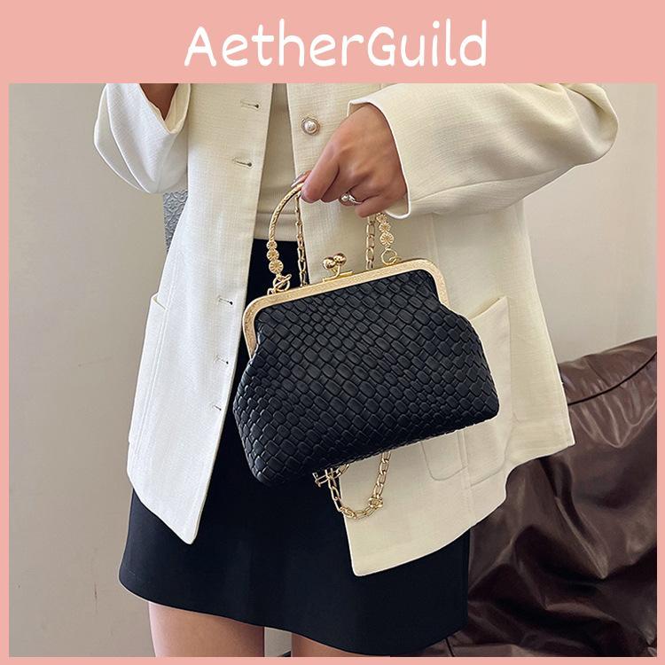 Shaped Shell Solid Color Single Shoulder Crossbody Bag Handbag Women Fashion