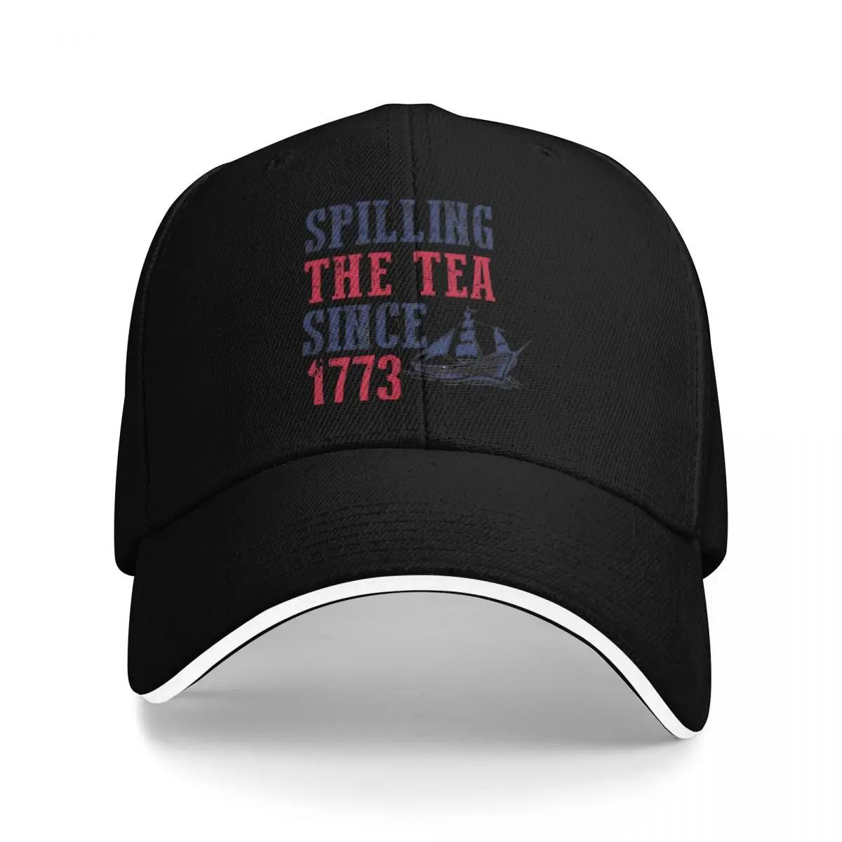 1773 Spilling The Tea Trucker Hat Cap Unisex Baseball Cap Unisex s Baseball Cap One Size