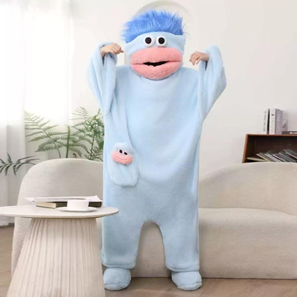 Premium Coral Fleece Bathrobe, Cartoon Kigurumi Onesie, Cosplay Costume Suitable For Luxury Leisure