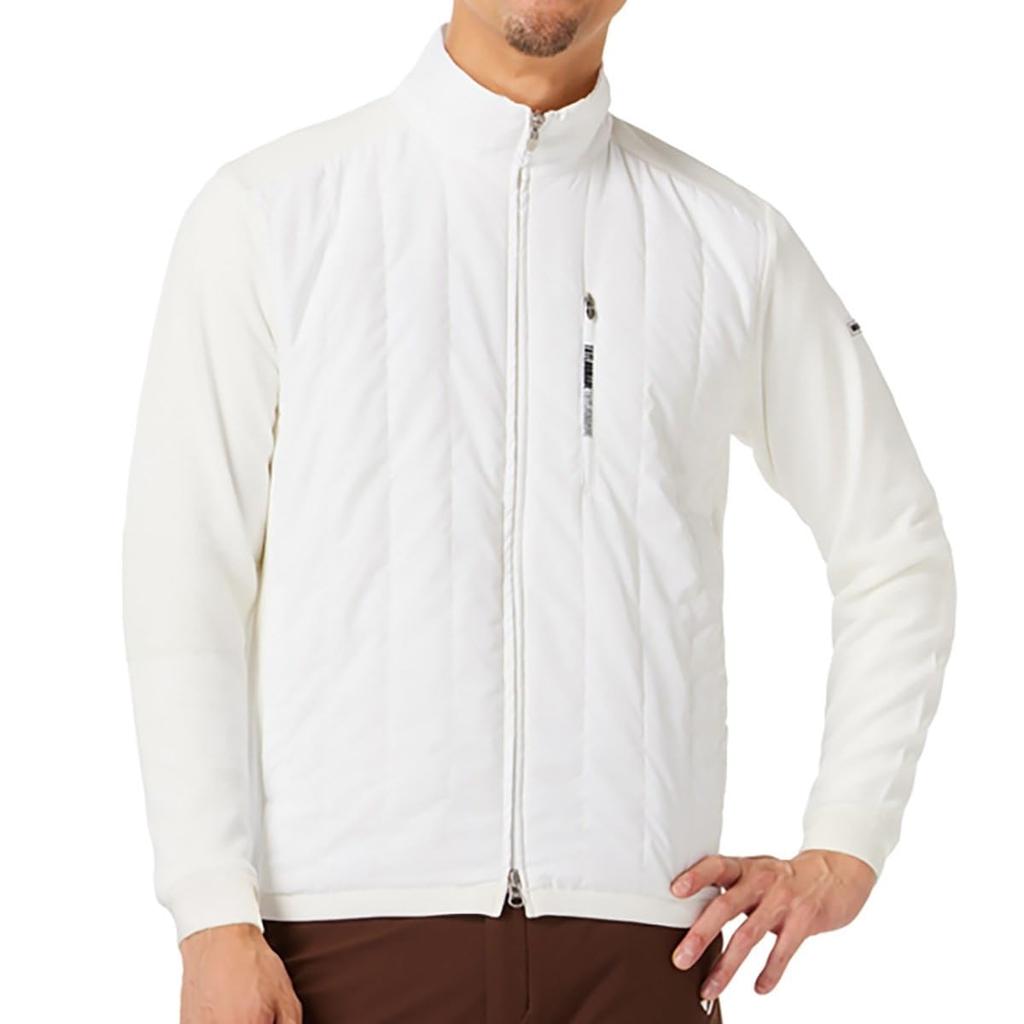 TaylorMade Warm Lining Full-Zip Sweater, White, Size Small, Men's, 2024FW UN363