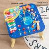 BABIBO Wooden Desktop Beads/multi-functional Game Table/early Education Cognitive Teaching Toys/eight-tone Piano Puzzle Game Table