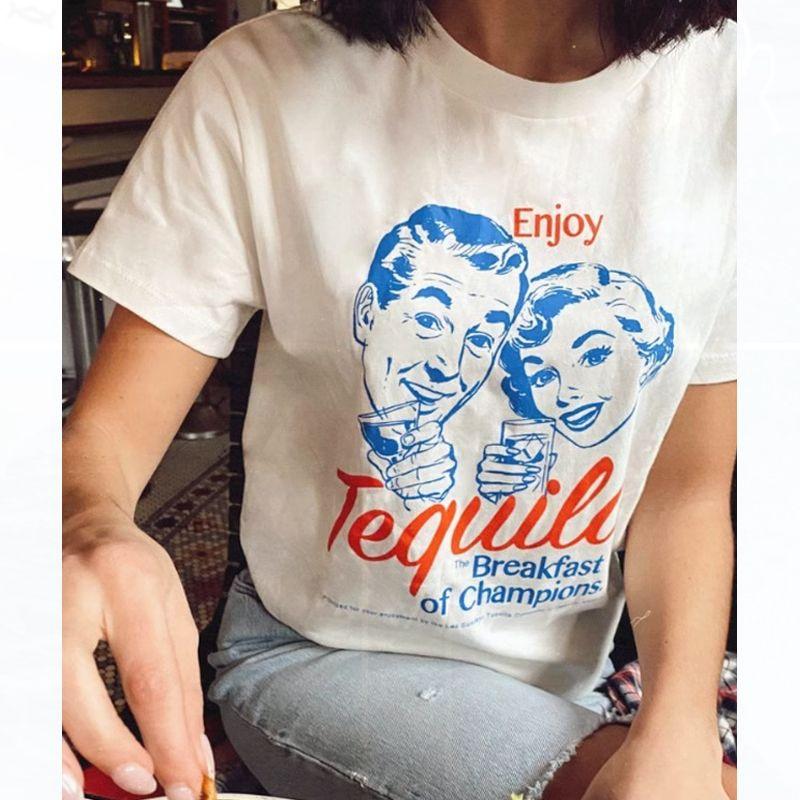 

American Retro Short-Sleeved T-shirt for Women 2025 New Arrival Summer Loose Pure Cotton plus Size Half Sleeve White XXL