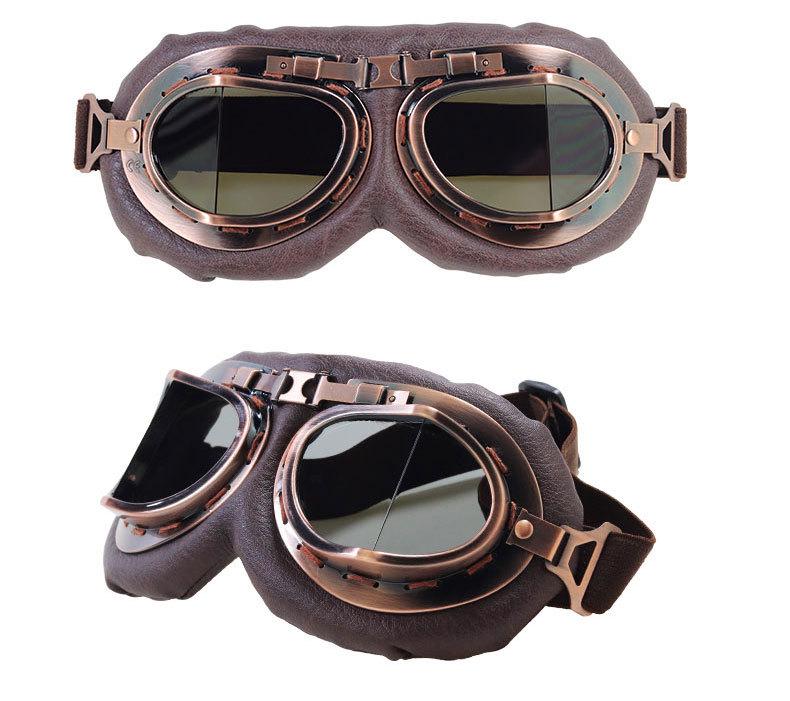 Retro Harley Style Motorcycle Goggles: Windproof & Sandproof Off-Road Protective Eyewear