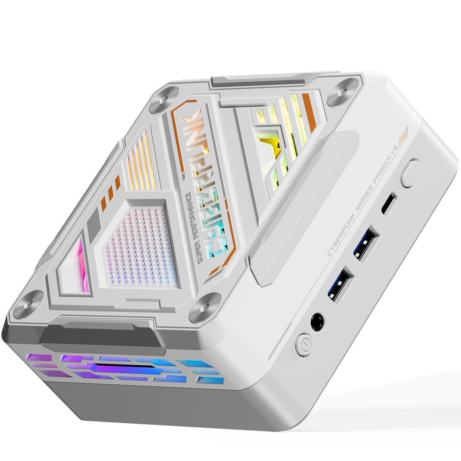 

Мини-ПК Windows 11PRO 32G DRR5 RAM 1T SSD Мини-настольный компьютер Процессор AMD Ryzen7 5700U 8 ядер белый