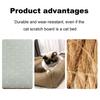 Jute Cat Bed 2-in-1 Cat Bed And Scratching Pad Breathable Pet Lounger Bed with Raised Edges Anti-Slip Bottom for Cats Small Dogs All Seasons