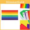 Lgbt Rainbow Gay Pride Festival Parade Flag With Brass Grommets