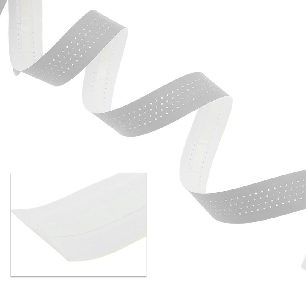 BULLSPANN 1 Pair Bicycle Handlebar Breathable Grip Tape for Road Bikes and Meters Silver Tone Tape, Anti-Slip, Shock-Absorbing, MTBs, 2.16 Long,