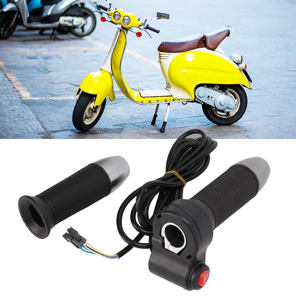 Twist Throttle Accelerator Handle Grip Electric Handle Grips Set Low Middle High Speed Gear for Electric Vehicle