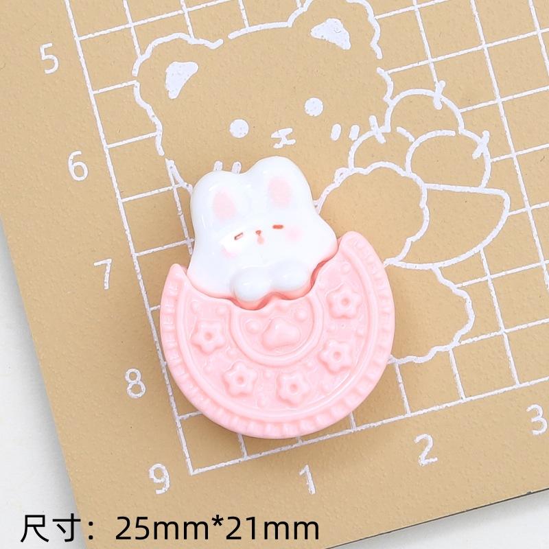 5 Stück Glänzende Katzenkekse Serie Harz Flache Rückseite Cabochons Exquisit für Haarspange DIY Schmuck Basteln Dekoration Trend Zubehör