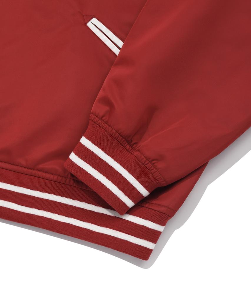 Covernat C Logo Varsity Jacket Deep Red