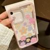 Creative small fresh flowers for iPhone17 Pro Max 2-in-1 mobile phone protective case 15/16 simple