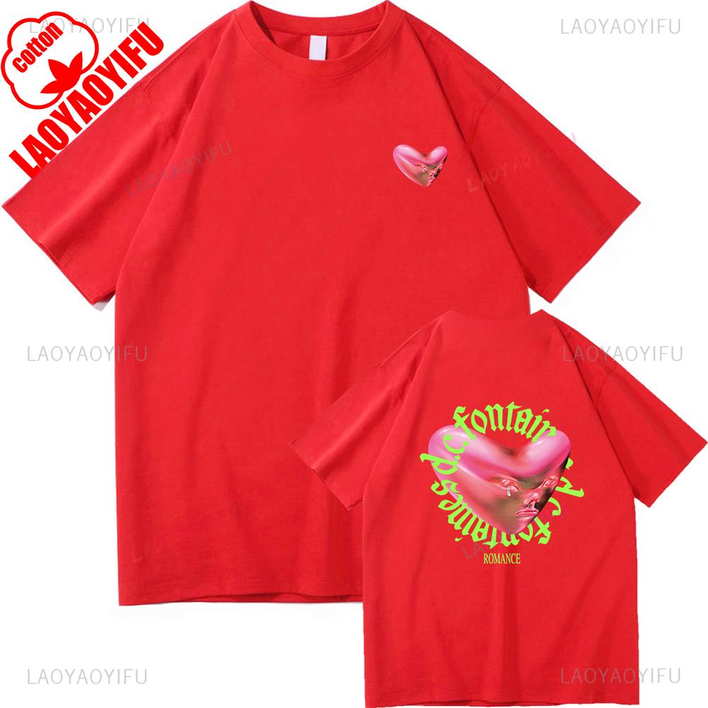 

Футболка Fontaines D.C.Romance в современном мире Мужская одежда Мода Харадзюку Футболка Унисекс Хлопок Уличная одежда Футболки 4XL