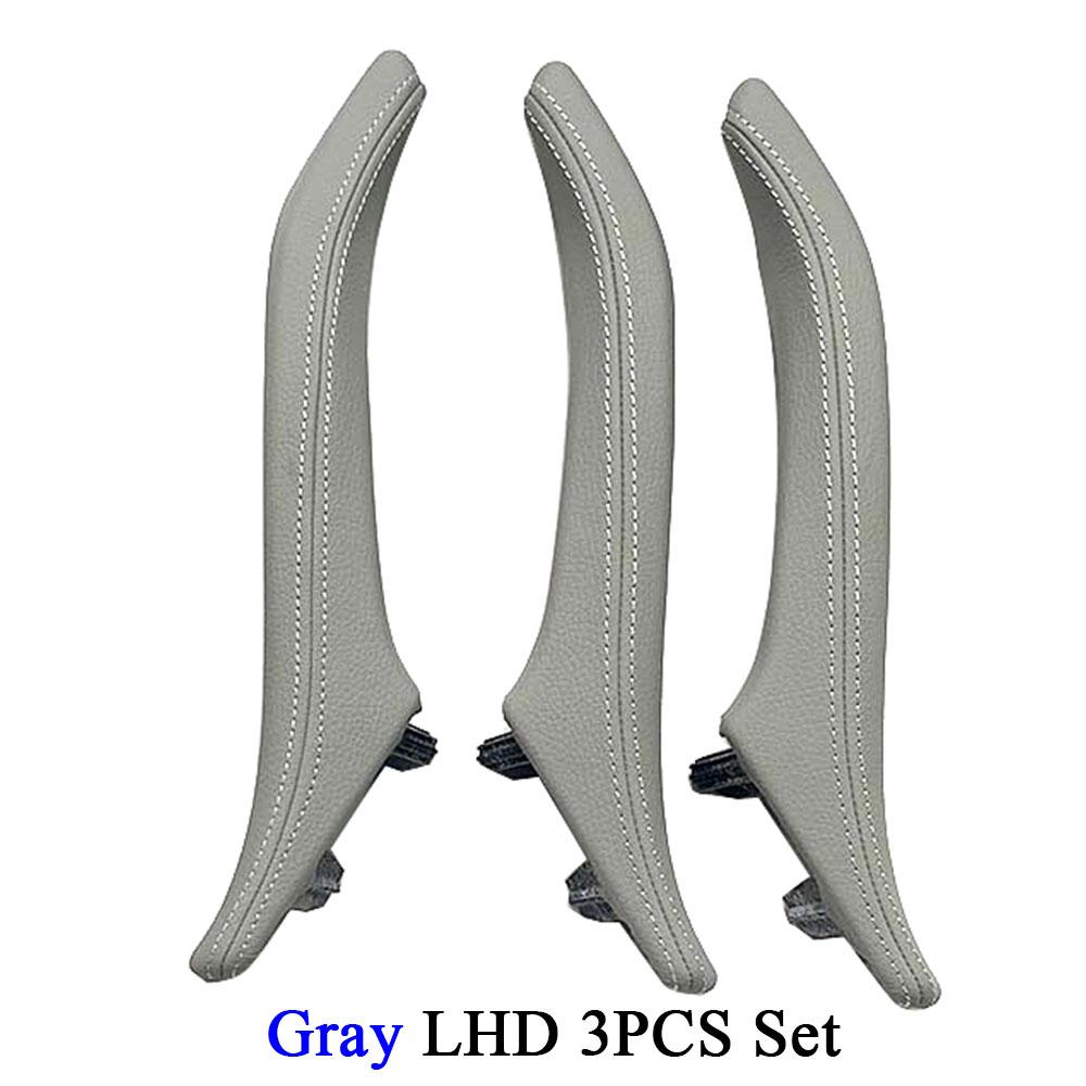 LHD RHD Car Inner Left Right Door Pull Handle Leather Assembly Set Trim Replacement for BMW 5 Series F10 F11 F18 520 523 525