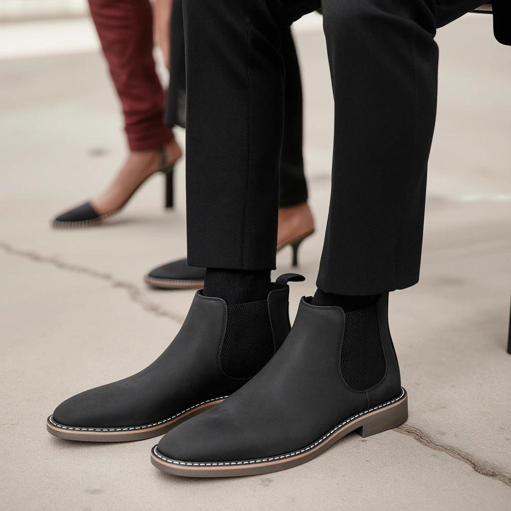 Chelsea Boots Men 2026 Comfortable Brand Fashion Chelsea Boots
