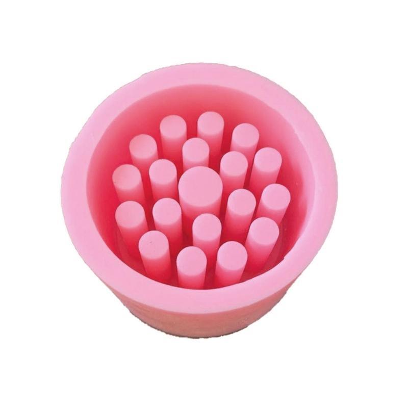 Silicone Mould Honeycomb Round Pen Holder Resins Molds for Candle Holder DIY