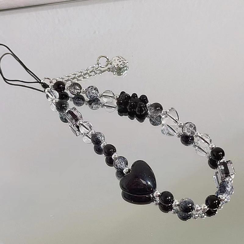 Star Heart Butterfly Pearl Beaded Phone Chain Hanging Cord Charms Phone Case Strap Summer Handmade Mobile Lanyard Jewelry Gifts