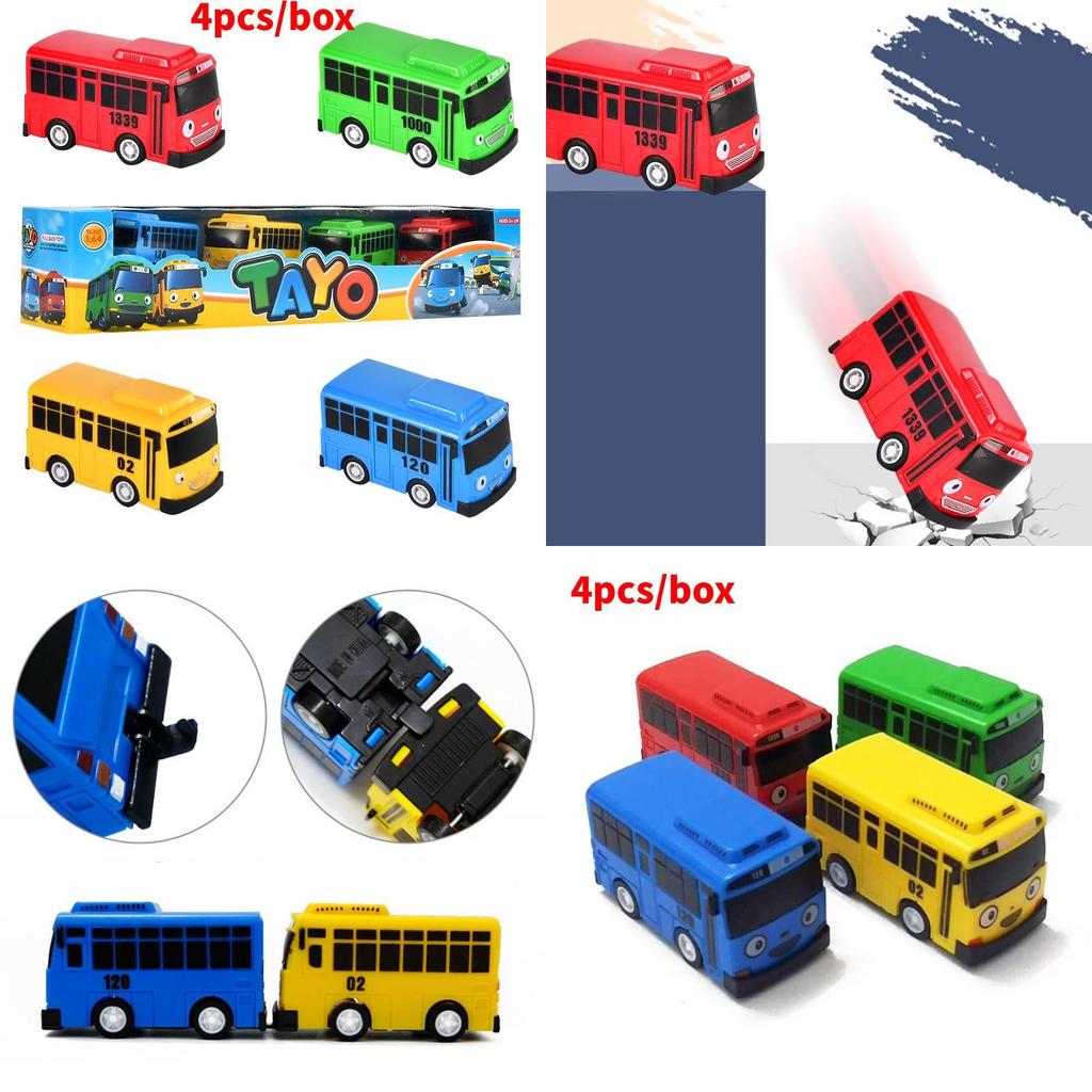 High-quality Mini Bus In Nine Colors With Working Doors Educational Toy Set