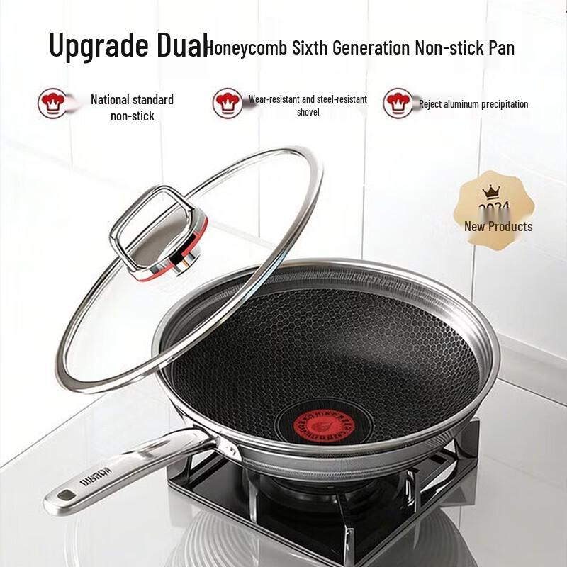 KOBACH Sixth Gen Double Honeycomb Anti-bacterial Wok