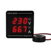 Digital Voltmeter Ammeter CH72VA120A AC 50-500V 0-120A 72mm Panel Mount LED Meter For Factory Automation Dosing System Tool