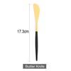 Black Gold Butter Knife Matte Stainless Steel Cutlery Cheese Dessert Jam Spreaders Cream Knifes Gold Dessert Tool Utensil
