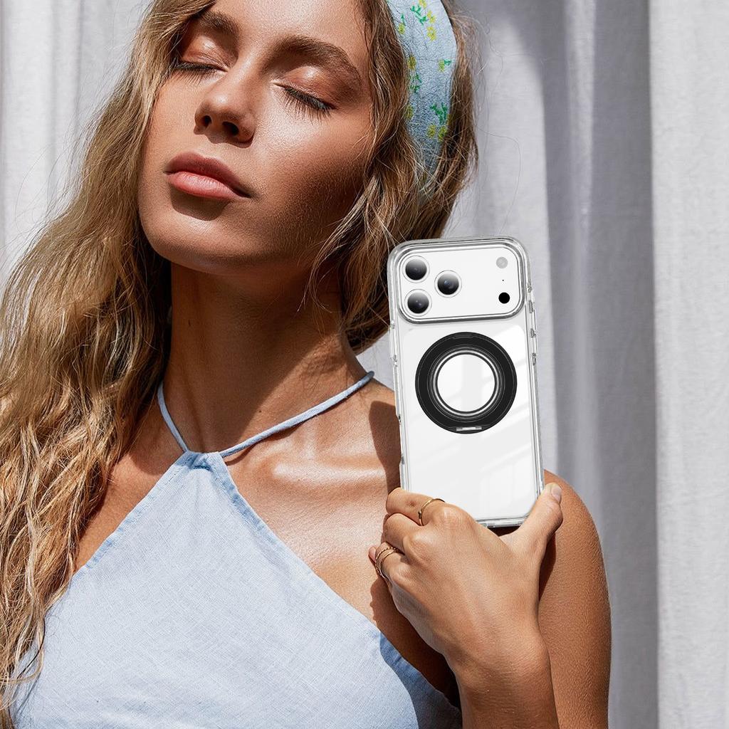 Magnetic 360° Stand for iPhone 12-17 Pro Max Case  Magnet Wireless Charging Kickstand Cover for iPhone 15 16 17 Pro Max