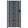 Garden Gate Anthracite 100 X 200 Cm Steel Square Design