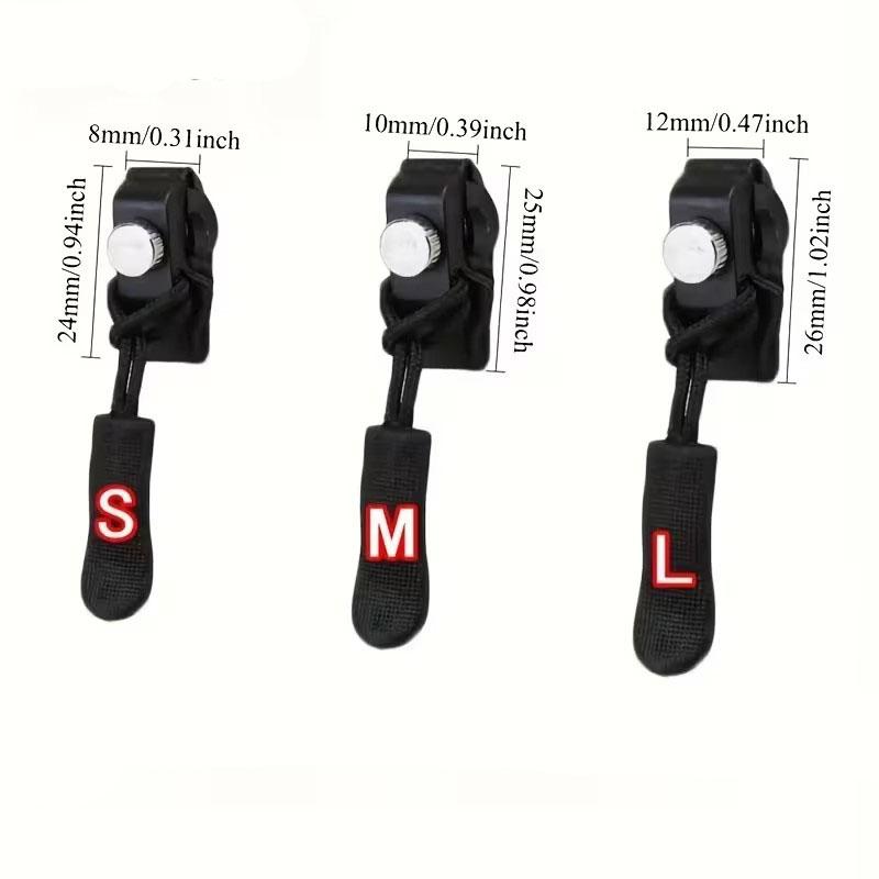 

3 Sizes Zipper Repair Tool Removable Universal Zipper Pull Replaceable Luggage Bags Backpacks Universal Zippers for Clothing 3PCS/SET
