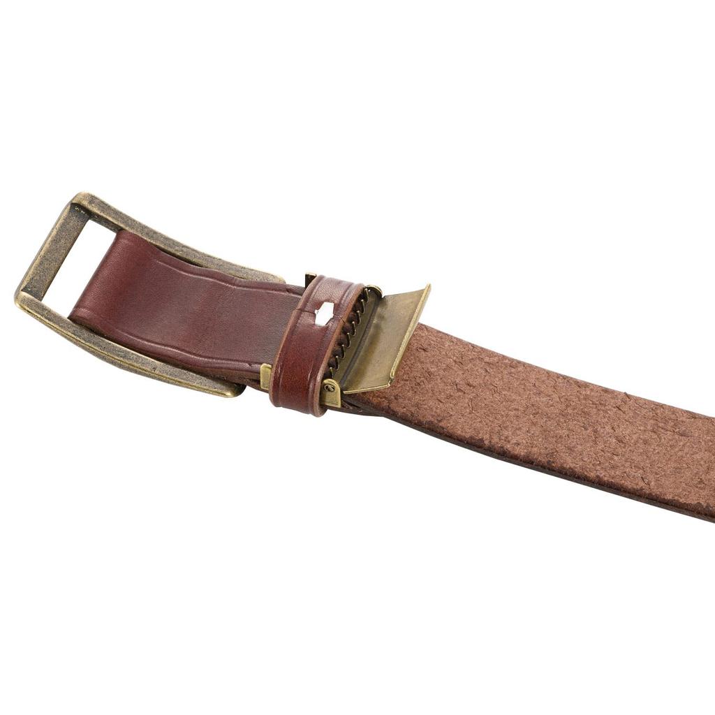(Mitake Sangyo) Himeji Leather Slide Buckle Belt (Men's, Infinitely Adjustable, No Holes, Business Belt, 40s, Himeji Leather, Genuine Leather, Made
