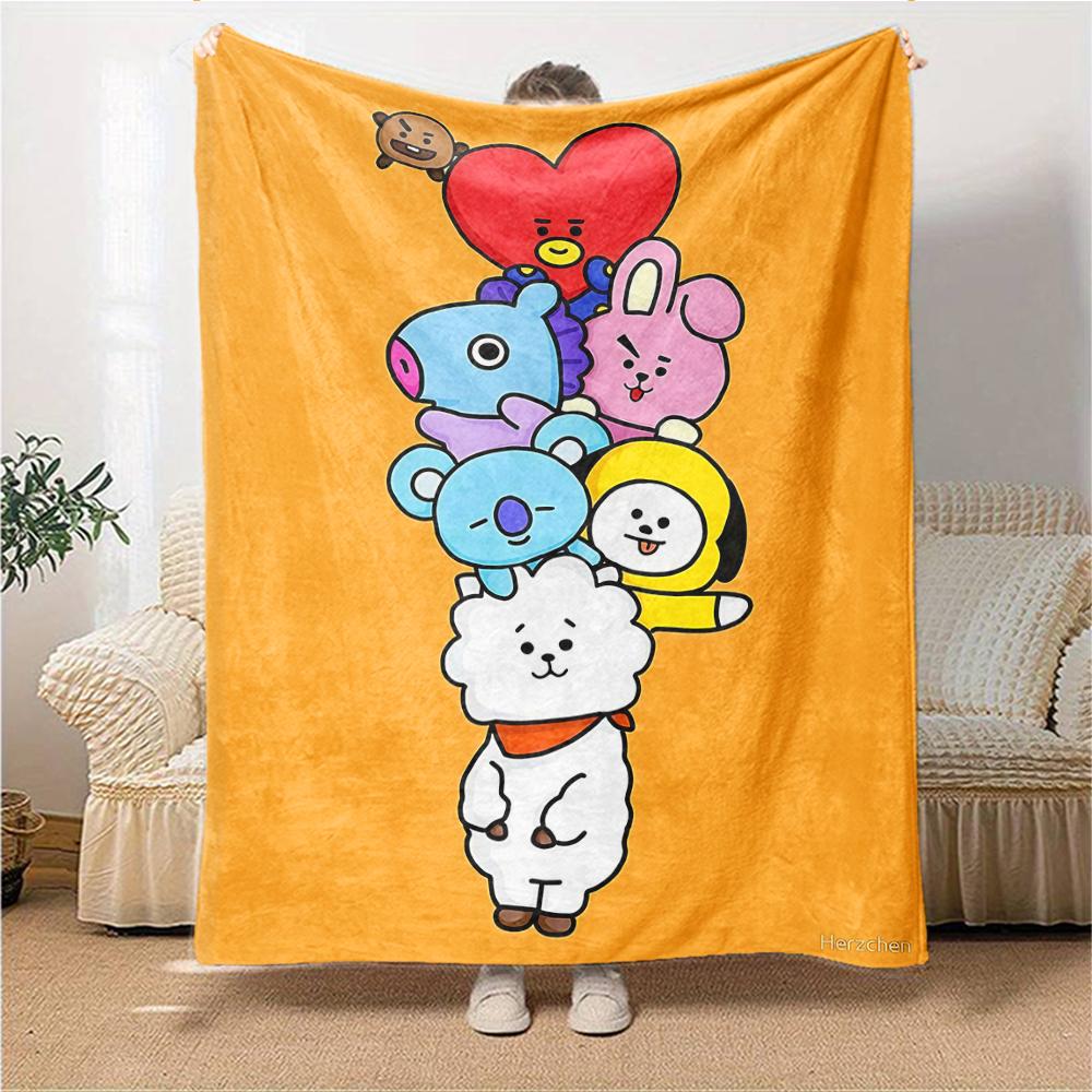 Music Box Adventure Flannel blanket, soft and warm, suitable for beds and sofas, all seasons, portable travel blanket. 0730137