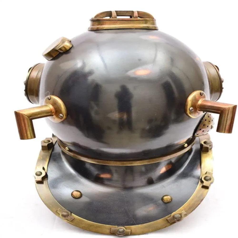 Divers Helmet - Steel & Brass Mark IV U.S. Navy Mini Diving Helmet (45.72 cm)