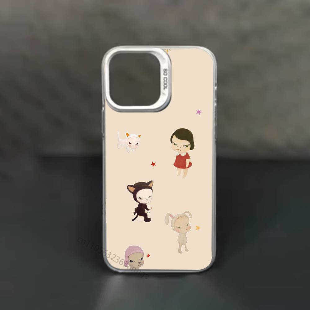 Y-Yoshitomos Art N-Nara phone Case for iPhone 17 11 12 Pro Max Plus Mini Air SE  16e 14 15 16 13 Soft Shell