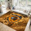 Hull City Football Design Crystal Velvet Carpet Cozy Non?Slip Printed Rug For Bedroom Living Room Entrance