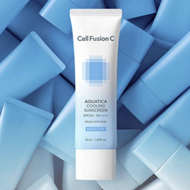 Cell Fusion C Aquatica Cooling Sunscreen Set 50ml + 35ml SPF50+ PA++++