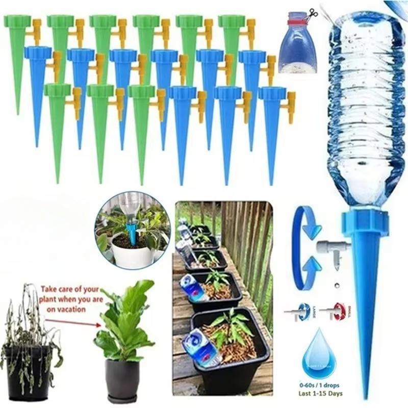 Auto Drip Irrigation Watering System Dripper Spike Kits Garden Household Plant Flower Automatic Waterer Tools