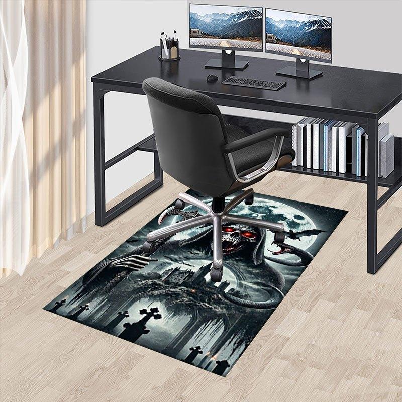 Gothic Grim Reaper Wall Art Print PosterOffice Mat Home Decor Office Desk Chair Carpet for office ph131
