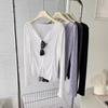 Women's Summer V-Neck Long-Sleeve Sun-Protective Knit Top